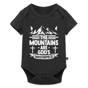 Hiking Mountain Trail Backpacking Outdoors Poaching - Baby Premium short-sleeve bodysuit - black - Front