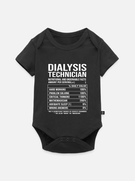 Dialyse-Techniker - Baby Premium Kurzarmbody - Schwarz