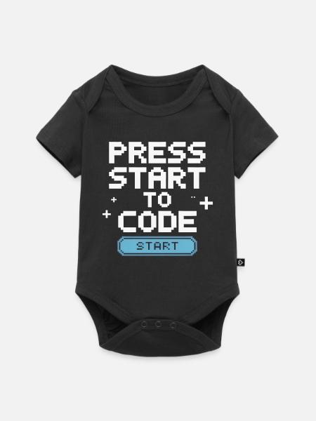 Programmierer – Coding Entwickler & Informatiker - Baby Premium Kurzarmbody - Schwarz