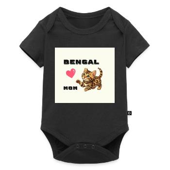 Cœur de maman Bengale - Body à manches courtes Premium Bébé - noir - Devant