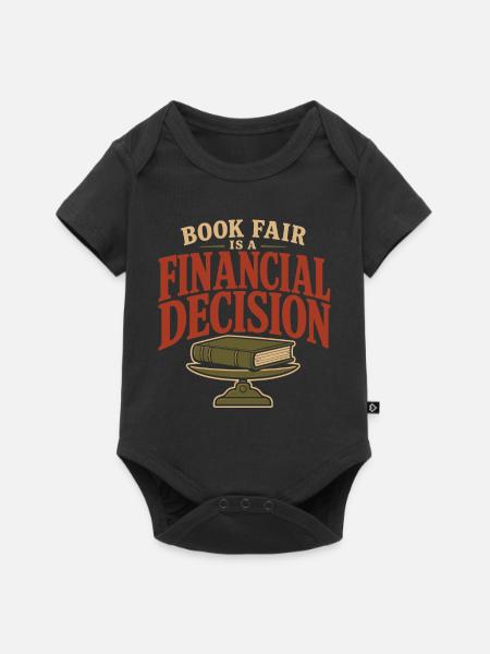 Buchmesse-geschenk Für Finanziell Geschädigte - Baby Premium Kurzarmbody - Schwarz