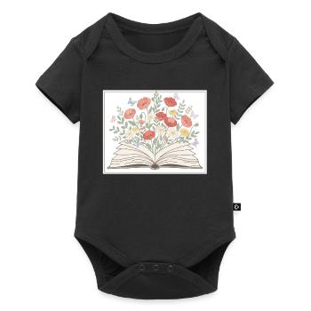 Books - Baby Premium short-sleeve bodysuit - black - Front