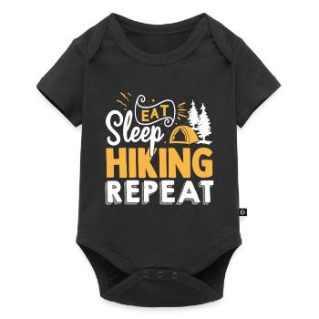 Hiking Mountain Trail Backpacking Outdoors Poaching - Baby Premium short-sleeve bodysuit - black - Front