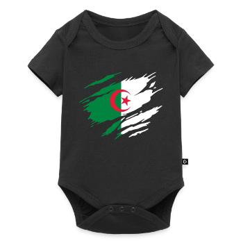 Algerian Flag of Algeria - Baby Premium short-sleeve bodysuit - black - Front