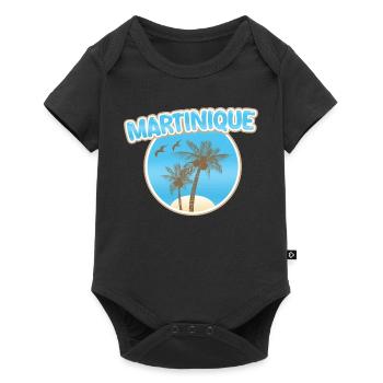 Martinique Beach - Baby Premium short-sleeve bodysuit - black - Front
