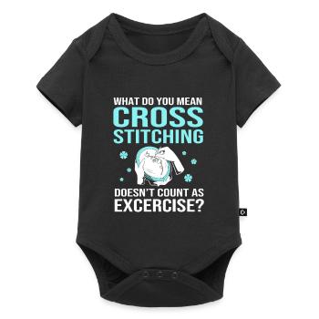 Croix - Body à manches courtes Premium Bébé - noir - Devant