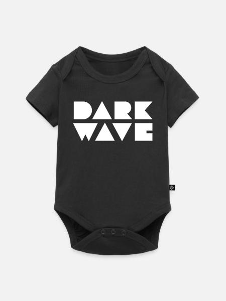 Dark Wave Geometric Logo - Baby Premium Kurzarmbody - Schwarz
