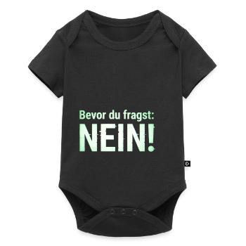 Lustiger Spruch Witziges Statement - Baby Premium Kurzarmbody - Schwarz - Vorne
