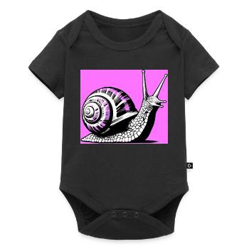 Escargot - Body à manches courtes Premium Bébé - noir - Devant