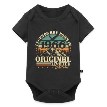 Legends 1966 Vintage 60th Birthday Gift - Baby Premium short-sleeve bodysuit - black - Front