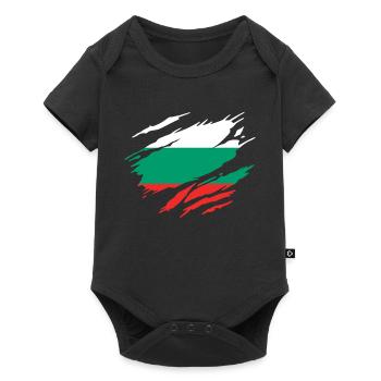 Bulgaria Bulgarian Flag - Baby Premium short-sleeve bodysuit - black - Front