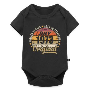 Anniversaire Mythique 1973 Cadeau Vintage 1973 - Body à manches courtes Premium Bébé - noir - Devant