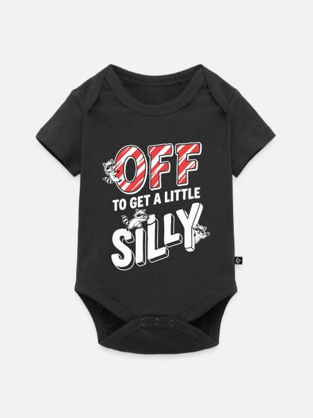 Off To Get A Little Silly - Baby Premium Kurzarmbody - Schwarz