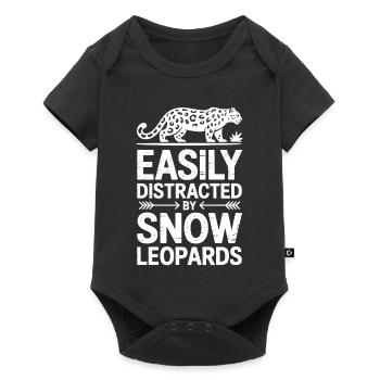 Snow Leopard Sayings Cute Snow Leopard Gift - Baby Premium short-sleeve bodysuit - black - Front