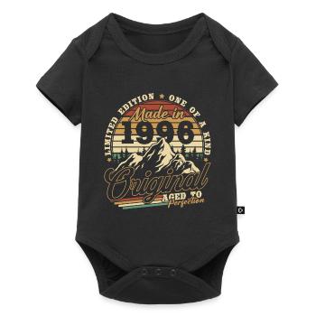 1996 Vintage Vintage Birthday Gift Retro - Baby Premium short-sleeve bodysuit - black - Front
