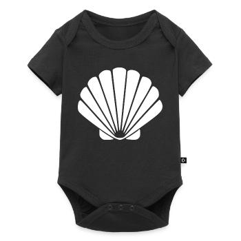 Cadeau de voyage Vacances Plage Scallop Shell - Body à manches courtes Premium Bébé - noir - Devant
