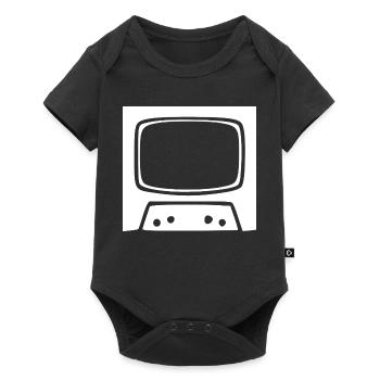 Retro Vintage TV 80s 90s Gift - Baby Premium short-sleeve bodysuit - black - Front