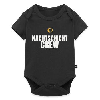 Nachtschicht Crew Schichtarbeit Pflege Nachtdienst - Baby Premium Kurzarmbody - Schwarz - Vorne