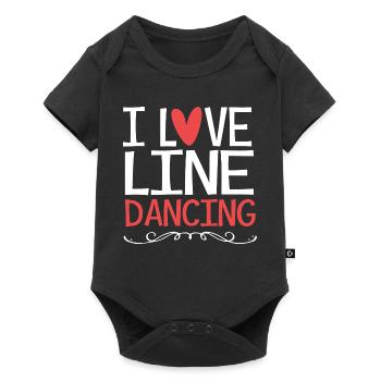 Line Dance - Baby Premium short-sleeve bodysuit - black - Front