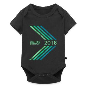 Édition limitée 2018 anniversaires garçons et filles - Body à manches courtes Premium Bébé - noir - Devant