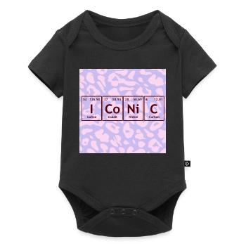 Graphisme des icônes du tableau périodique - Body à manches courtes Premium Bébé - noir - Devant