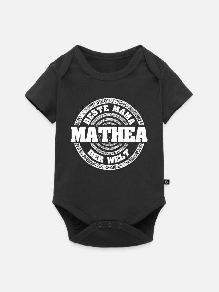 Mama Mathea - Baby Premium Kurzarmbody - Schwarz