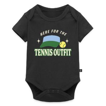 Tenniscore Tennis Club No Membership, Only - Baby Premium short-sleeve bodysuit - black - Front