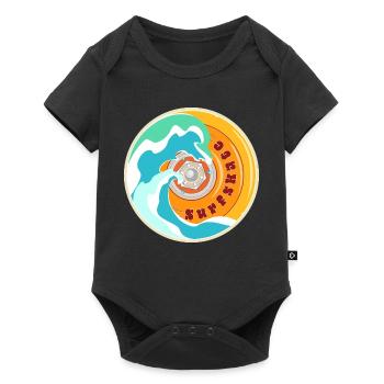 Surfskate Lover - Baby Premium short-sleeve bodysuit - black - Front