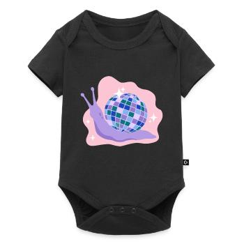 Escargot Disco Ball - Body à manches courtes Premium Bébé - noir - Devant