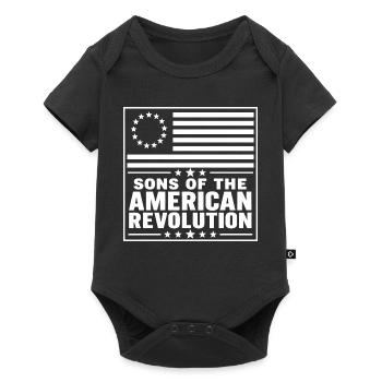 Söhne der Amerikanischen Revolution - Baby Premium Kurzarmbody - Schwarz - Vorne