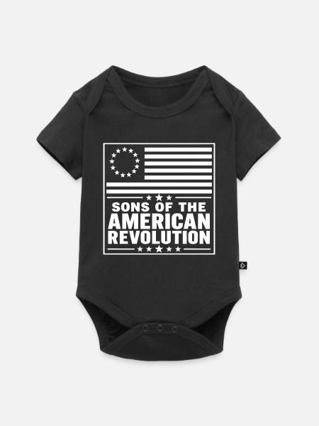 Söhne der Amerikanischen Revolution - Baby Premium Kurzarmbody - Schwarz