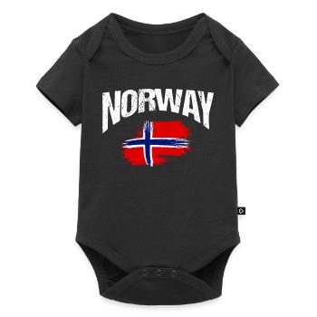 Norway Vacation Norge Fjords Travel Scandinavian - Baby Premium short-sleeve bodysuit - black - Front