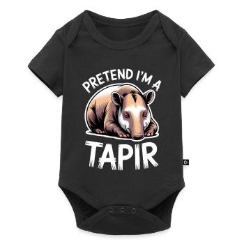 Dictons de tapir Tapir Drôle de cadeau de tapir - Body à manches courtes Premium Bébé - noir - Devant