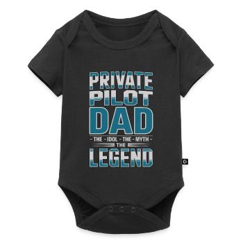 Private Pilot Dad The Idol The Flight Instructor - Baby Premium short-sleeve bodysuit - black - Front