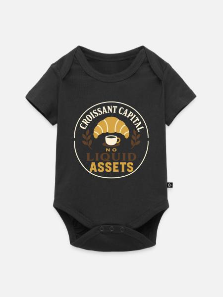 Old Money - Baby Premium Kurzarmbody - Schwarz