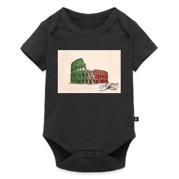 Azzo - Body à manches courtes Premium Bébé - noir - Devant