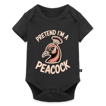 Paroles du paon Oiseau Paon Drôle de cadeau de paon - Body à manches courtes Premium Bébé - noir - Devant