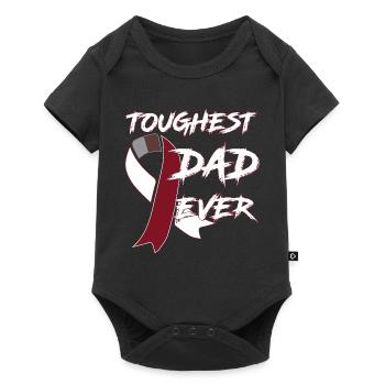 cancer de la gorge - Body à manches courtes Premium Bébé - noir - Devant