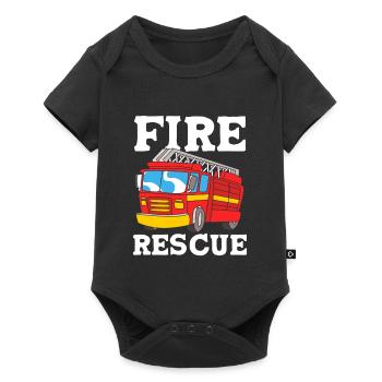 Firefighter Child - Baby Premium short-sleeve bodysuit - black - Front