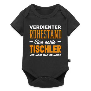 Tischler Legende Ruhestand - Baby Premium Kurzarmbody - Schwarz - Vorne