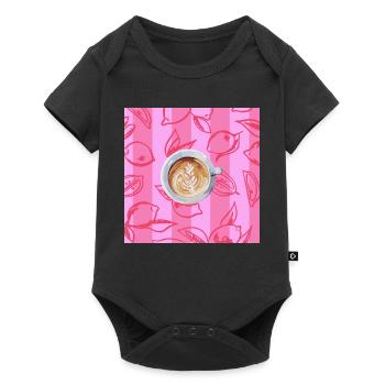 Cappuccino - Body à manches courtes Premium Bébé - noir - Devant