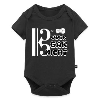 Viola - bass clef or not at all - Baby Premium short-sleeve bodysuit - black - Front