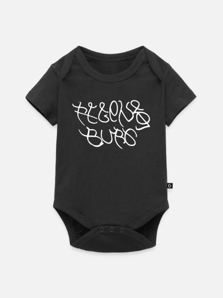Modisches Regensburg T-Shirt - Baby Premium Kurzarmbody - Schwarz