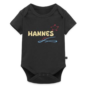 Avec Hannes - Body à manches courtes Premium Bébé - noir - Devant