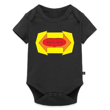 Das Crazy Comic-Arcade Design - Baby Premium Kurzarmbody - Schwarz - Vorne