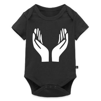 Open Hands Gesture - Baby Premium short-sleeve bodysuit - black - Front