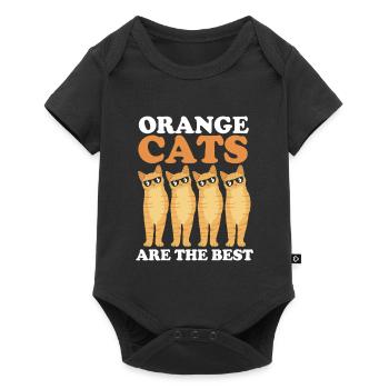 tabby cat - Baby Premium short-sleeve bodysuit - black - Front