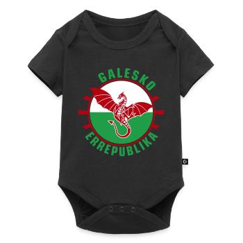 Galesko Errepublika - Welsh Republic - Baby Premium short-sleeve bodysuit - black - Front