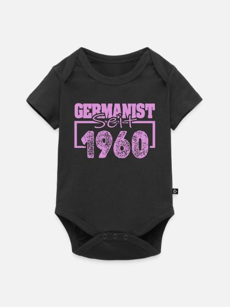 1960 - Baby Premium Kurzarmbody - Schwarz