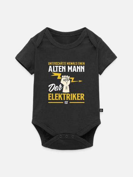 Alter Mann Der Elektriker Ist - Baby Premium Kurzarmbody - Schwarz